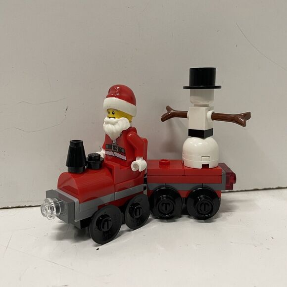LEGO Christmas Santa Claus Train & Snowman Minifigure from 2015 Advent Calendar - Picture 1 of 2